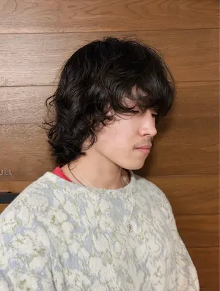 パーマ メンズ カットモデル・パーマ 🌀リリアのヘアスタイル