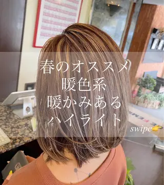 ショート カラー 堀江/レイヤーカット /髪質改善のヘアスタイル