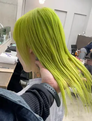 カラー ブリーチカラー/ワン カラー/sumireのヘアスタイル