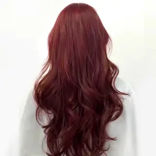ロング カラー YUIKA☆髪質改善 小顔カット艶カラーのヘアスタイル
