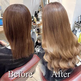 ミディアム カラー 絶対可愛い宣言💝横 浜エクステみさき🪄のヘアスタイル