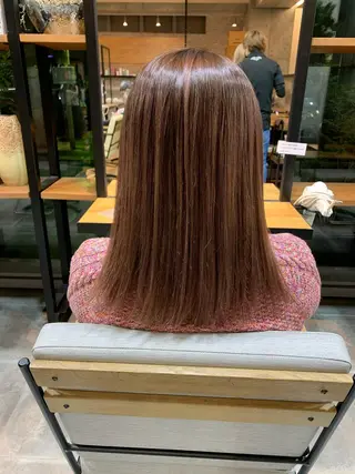 ミディアム カラー 天野 開のヘアスタイル