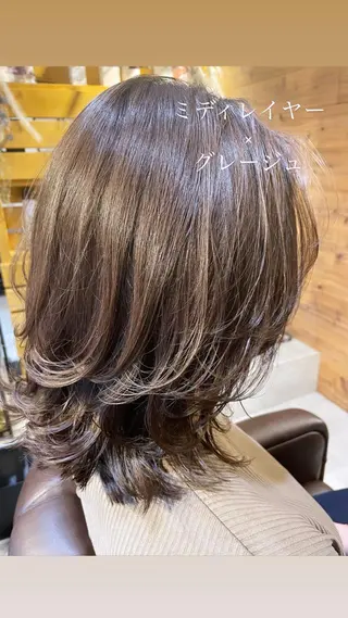 セミロング 🌈NESTA minami🌈のヘアスタイル
