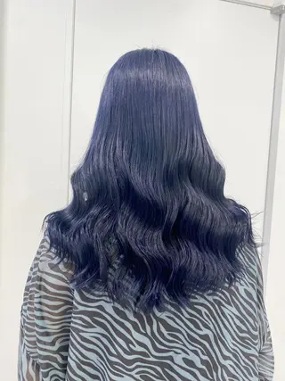 カラー ロング 💙ハイトーン韓国風 色白ヘア💙manaのヘアスタイル