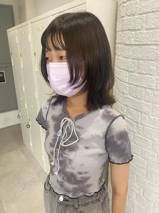 ミディアム FUJII MARINのヘアスタイル