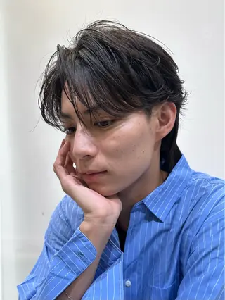 ショート パーマ メンズ 池袋センターパート No.1 裕大のヘアスタイル