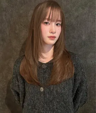 ロング ショート/レイヤー 高野菜瑠のヘアスタイル