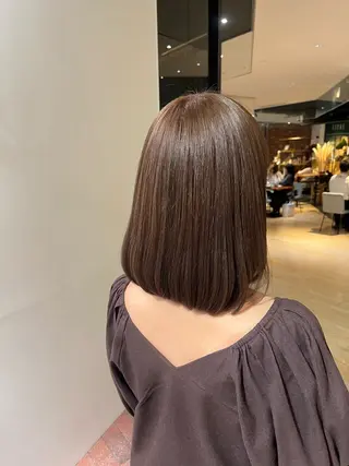 ミディアム マンツーマン 縮毛矯正/マユコのヘアスタイル