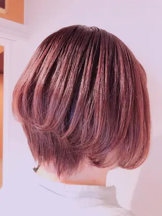 ショート カラー サロンドユウ こはるのヘアスタイル