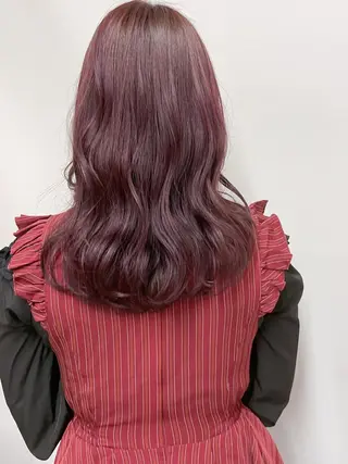 セミロング カラー ヘアアレンジ cherir髪質改善 パーソナルカラー診断のヘアスタイル