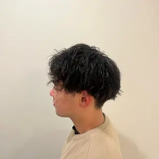 パーマ メンズ ブリーチ×透明感カラ ー 大分 Keigoのヘアスタイル
