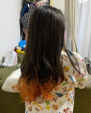 ロング カラー ヘアアレンジ 烏山 達也のヘアスタイル