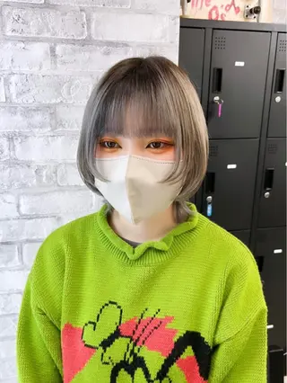 ショート カラー パーマ ヘアアレンジ メンズ キッズ ネイル マツエク・マツパ アイブロウ 🐺ウルフ×ハイトー ン🖤Yukinoのヘアスタイル