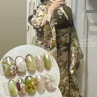 ネイル オーダーネイルチップ サロンcelebiのネイルデザイン