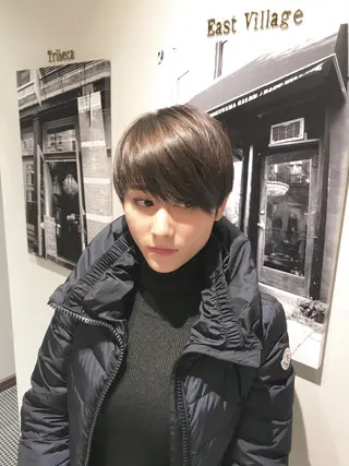 ショート カラー 【店長】外国人風 メンズヘア尾上雄輝のヘアスタイル