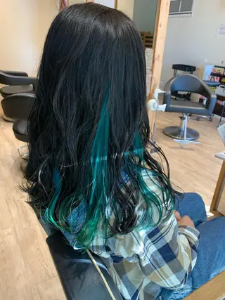 セミロング カラー 大久保 隆蔵のヘアスタイル