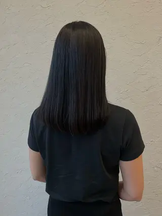 セミロング 小長谷 夕菜のヘアスタイル