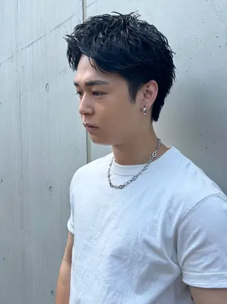 ショート パーマ メンズ 亀井隆汰/メンズ専門 パーマ特化美容師のヘアスタイル