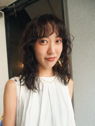 セミロング 似合わせパーマ 🌼カンナのヘアスタイル