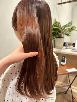 ロング カラー Aimi🎀 浦安/じゅわっと暖色のヘアスタイル