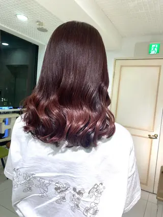 セミロング カラー ヘアアレンジ 透明感カラー 古山 結季🌙🖤のヘアスタイル