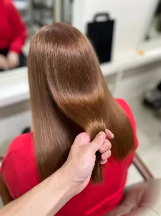 セミロング カラー 🧡可愛い色落ち🧡 ハイトーン特化🧡のヘアスタイル