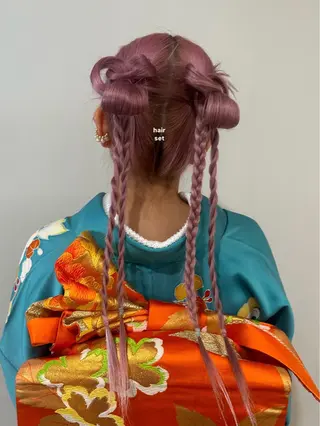 ロング ヘアアレンジ 暖色カラー/レイヤー 🌙 オノユリカのヘアスタイル