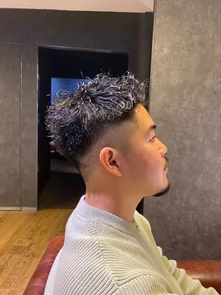 メンズ シムラ カイゲンのヘアスタイル