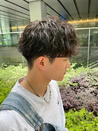 ショート カラー パーマ ヘアアレンジ メンズ 亀井隆汰/メンズ専門 パーマ特化美容師のヘアスタイル