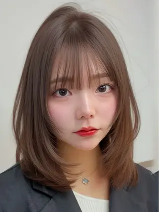 ミディアム カラー ヘアアレンジ 【博多髪質改善】 吉村　清志のヘアスタイル