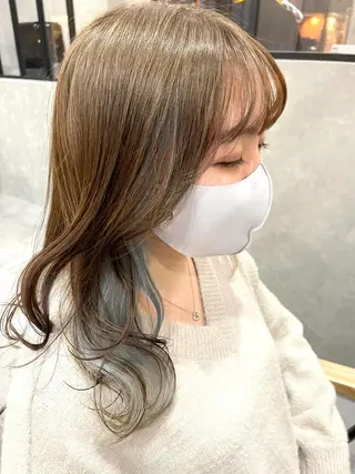 セミロング カラー 一ノ瀬 暁のヘアスタイル