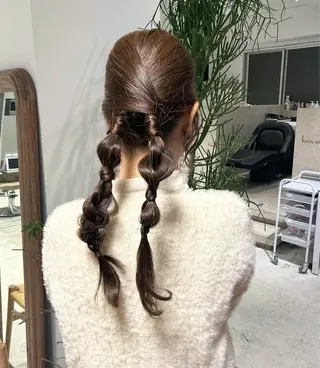 ロング ヘアアレンジ 透明感カラー🫧 nanohaのヘアスタイル