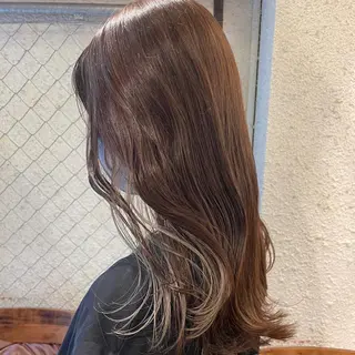 ロング カラー ヘアアレンジ 押切 響　のヘアスタイル