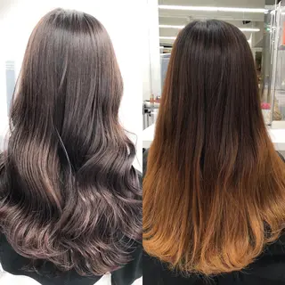 ロング カラー ハイトーン×レイヤー カットTAKUMIのヘアスタイル