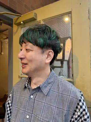 メンズ KURIA‪‪*⋆ஐ ブリーチ/韓国ヘアのヘアスタイル