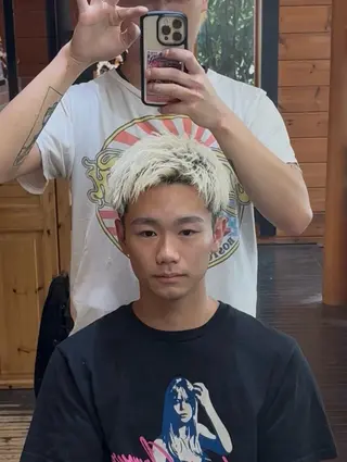 ショート メンズ 【メンズ専門‼️】 聞谷 友貴矢のヘアスタイル