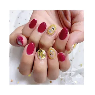 ミディアム ネイル 👑enen style👑のネイルデザイン