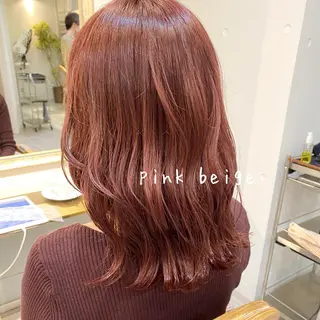 ミディアム カラー モテ前髪 タゴメ シンヤのヘアスタイル
