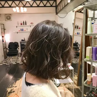 ミディアム カラー h a k u 大倉 卓人のヘアスタイル