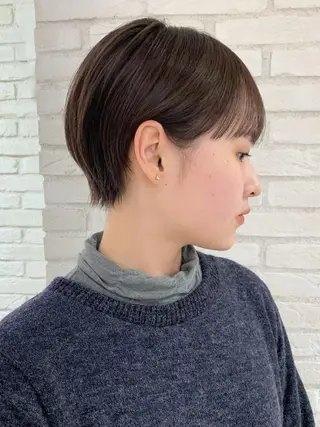 ショート カラー 伊 杏のヘアスタイル