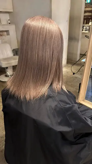 セミロング カラー 弱酸性施術 🎀白石莉菜🎀のヘアスタイル