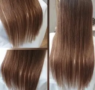 ロング カラー チビ編み込みエクステ シールEXどぅ〜すのヘアスタイル