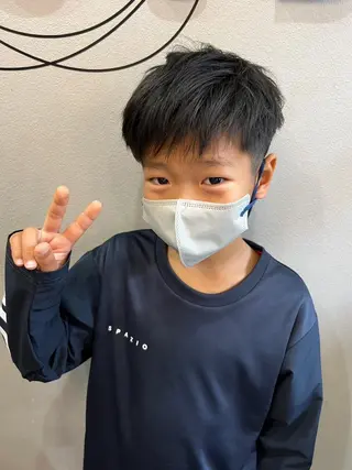 ショート メンズ SHION men's permのヘアスタイル