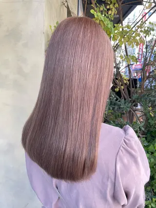 ロング カラー aya/小顔レイヤー /柔らかカラーのヘアスタイル