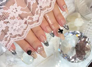 ネイル 23時まで❤︎韓国、 ワンホンネイルのネイルデザイン