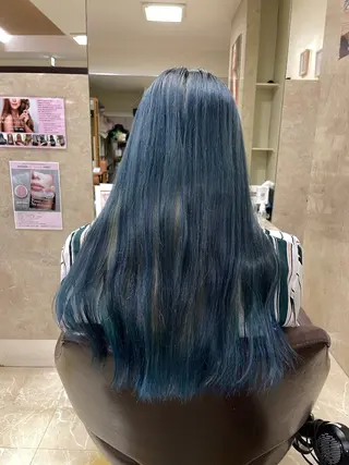 ロング 縮毛・酸性ストレート 特化のヘアスタイル