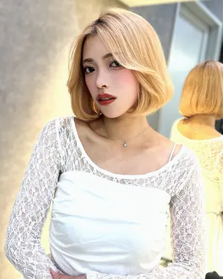 ショート 美髪矯正/韓国ヘア/ Haruna🦋のヘアスタイル