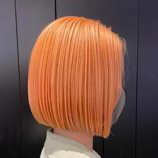 ミディアム カラー ヘアアレンジ 🧸ハイトーン🧸 ゆっきー🧸のヘアスタイル