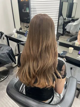 ロング カラー 🎀暖色/ラベンダー /paru🤍のヘアスタイル