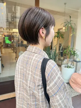 ショート カラー 安永 涼のヘアスタイル